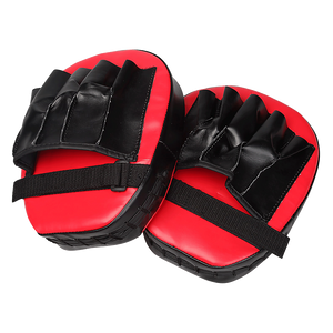 2 x Thai Boxing Punch Focus Gloves Kit Training Red & Black