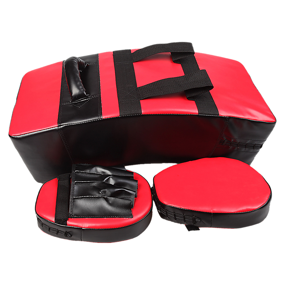Boxing & Martial Arts: Kickboxing Shield & Punching Pad Combo  Sparring Training Strike Set