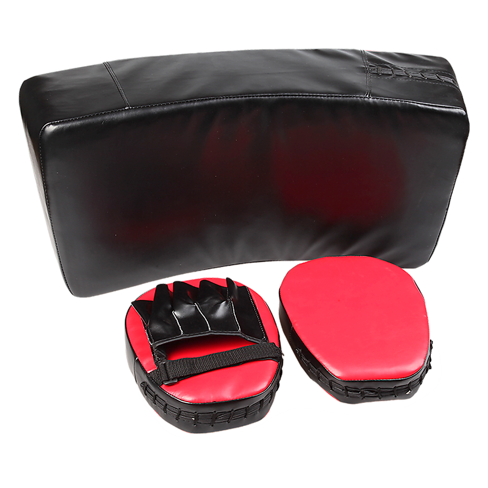 Boxing & Martial Arts: Kickboxing Shield & Punching Pad Combo  Sparring Training Strike Set