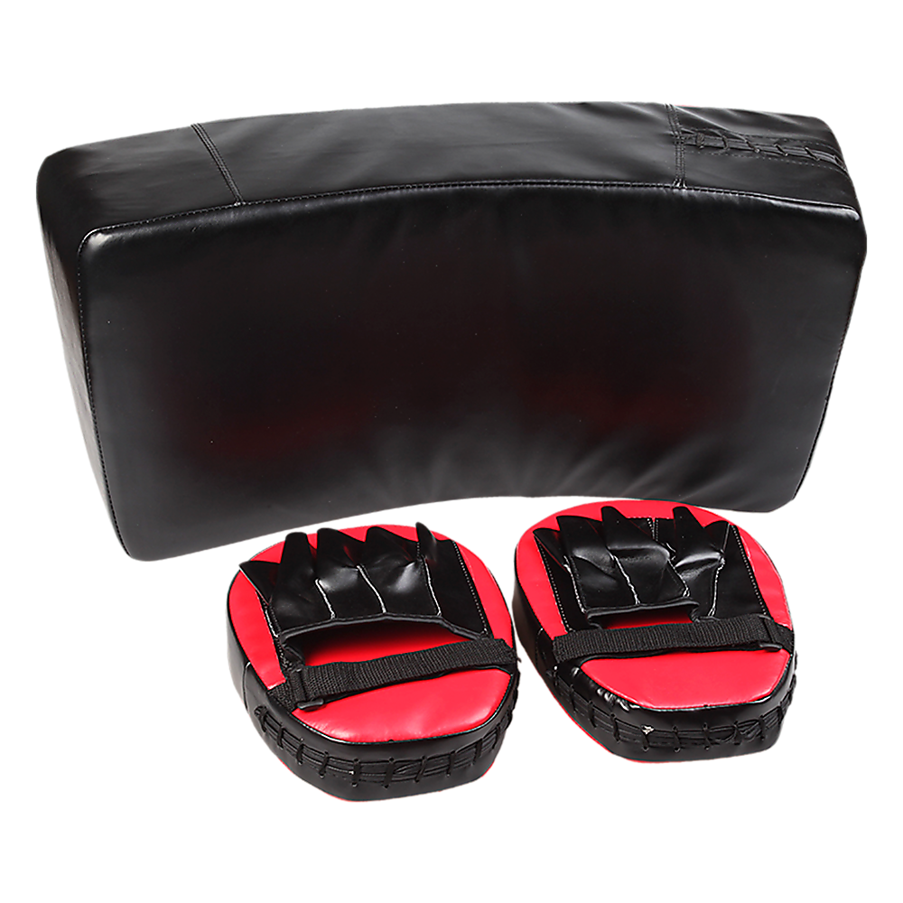 Boxing & Martial Arts: Kickboxing Shield & Punching Pad Combo  Sparring Training Strike Set