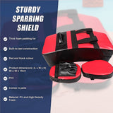 Boxing & Martial Arts: Kickboxing Shield & Punching Pad Combo  Sparring Training Strike Set