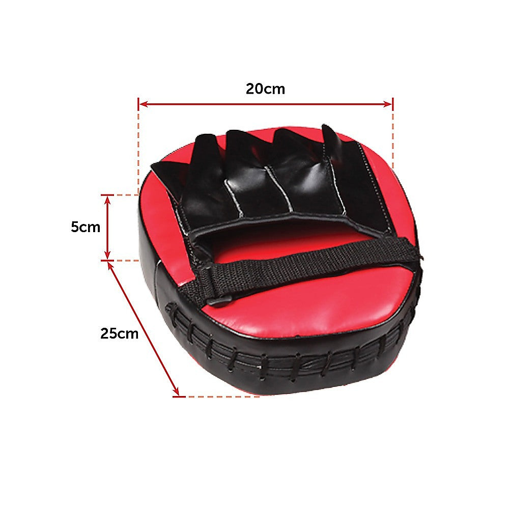 Boxing & Martial Arts: Kickboxing Shield & Punching Pad Combo  Sparring Training Strike Set