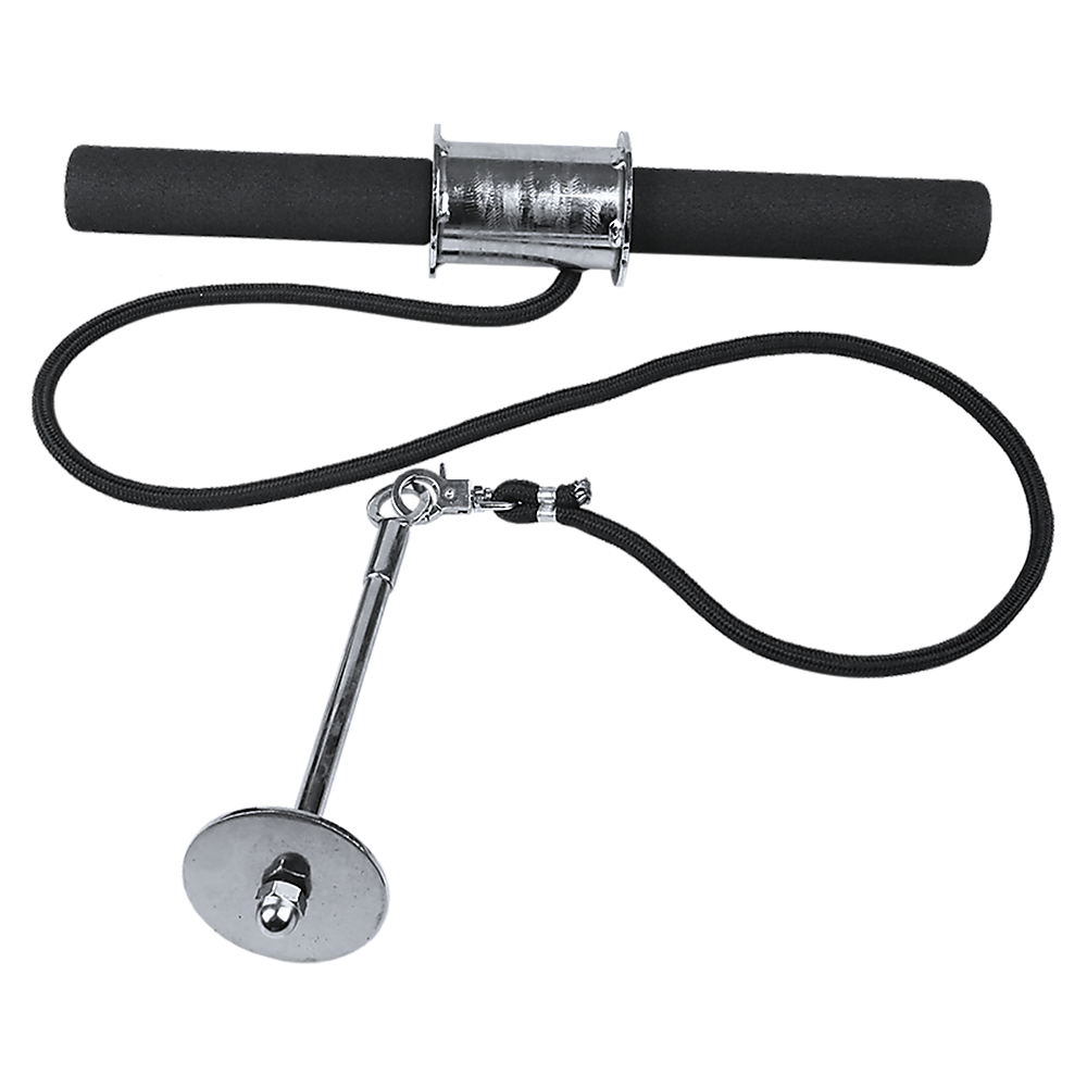 Gym Equipment & Accessories: Forearm Wrist Grip Strength Roller Exercise Bar Home Gym Training