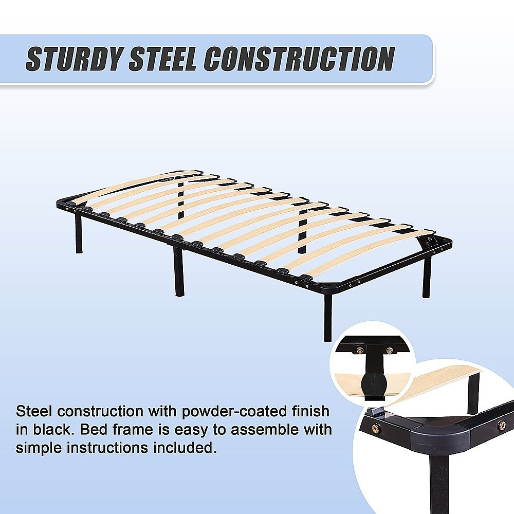 Beds & Bed Frames: Single Metal Bed Frame - Bedroom Furniture