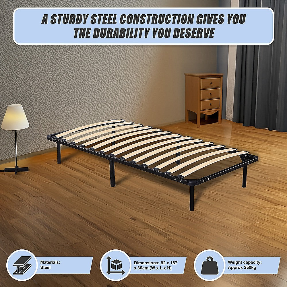 Beds & Bed Frames: Single Metal Bed Frame - Bedroom Furniture