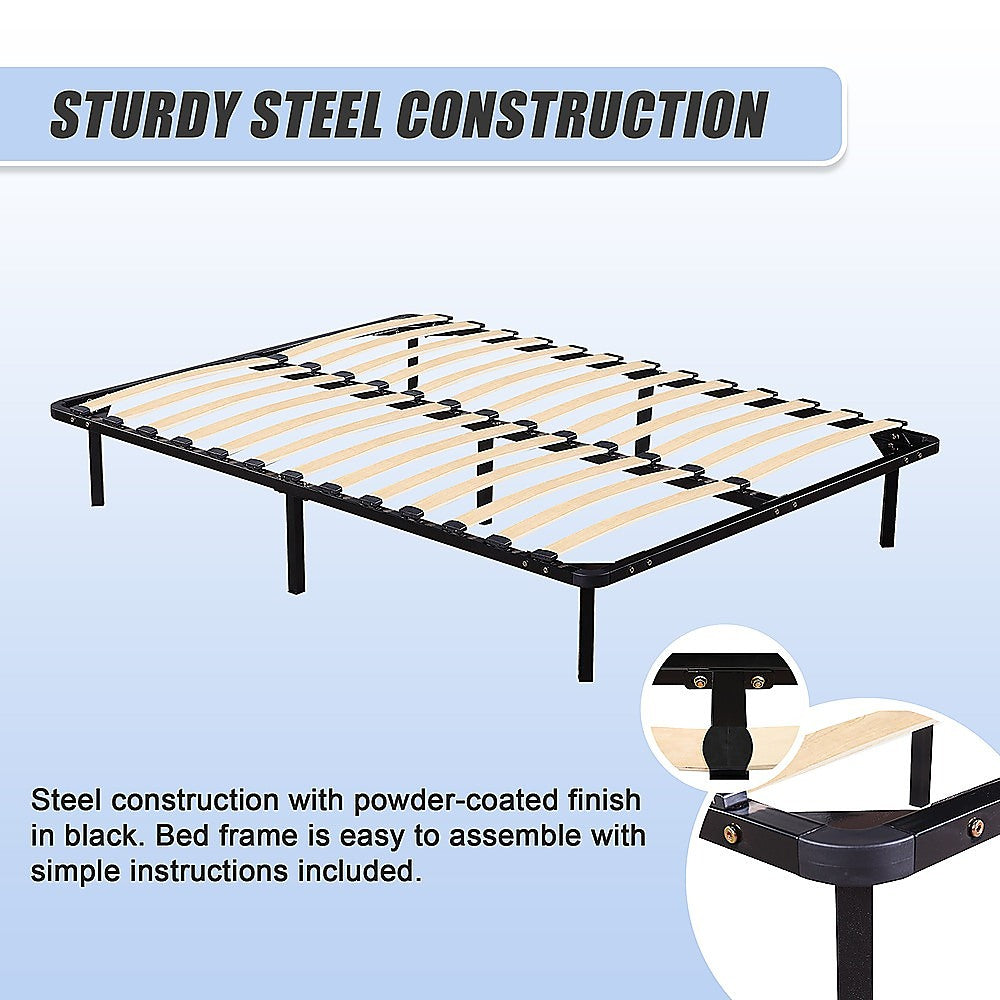 Beds & Bed Frames: Double Metal Bed Frame - Bedroom Furniture