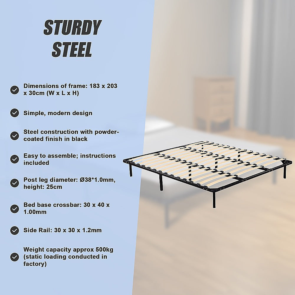 Beds & Bed Frames: King Metal Bed Frame - Bedroom Furniture