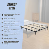 Beds & Bed Frames: King Metal Bed Frame - Bedroom Furniture