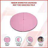 160cm Diameter Exercise Mat for Dancing Pole