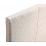 Beds & Bed Frames: Single Linen Fabric Bed Frame Beige