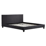 Beds & Bed Frames: King Linen Fabric Bed Frame Grey