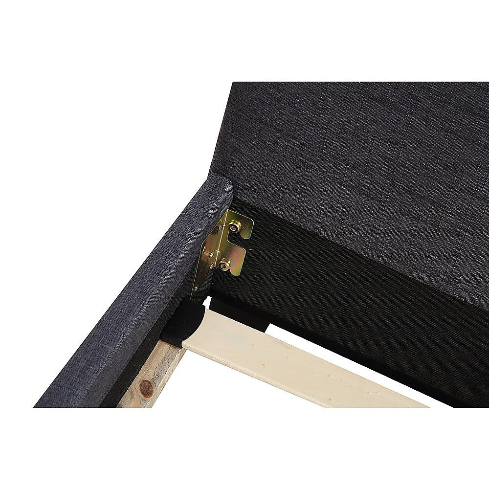 Beds & Bed Frames: King Linen Fabric Bed Frame Grey
