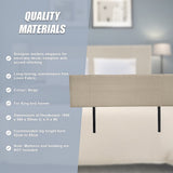 Headboards: Linen Fabric King Bed Headboard Bedhead - Beige