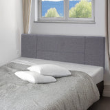Headboards: Linen Fabric Queen Bed Headboard Bedhead - Grey