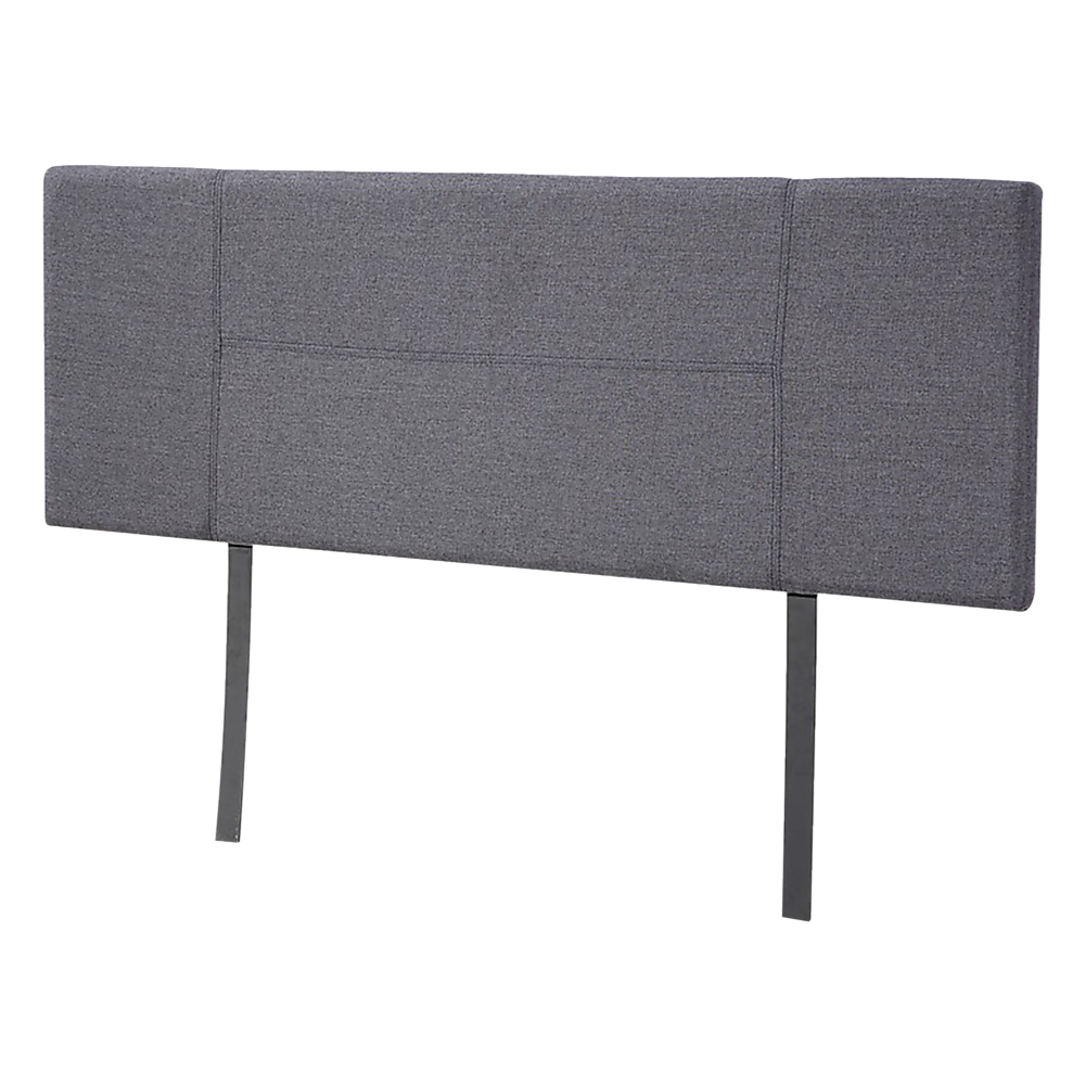Headboards: Linen Fabric Queen Bed Headboard Bedhead - Grey