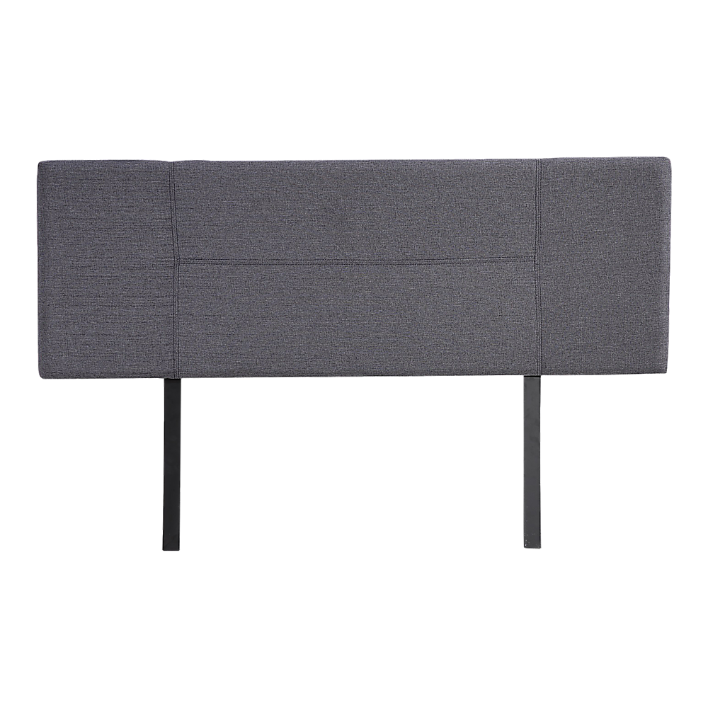 Headboards: Linen Fabric Queen Bed Headboard Bedhead - Grey