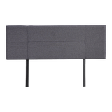 Headboards: Linen Fabric Queen Bed Headboard Bedhead - Grey