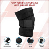 Supports & Braces: Fully Flexible Adjustable Knee Support Brace