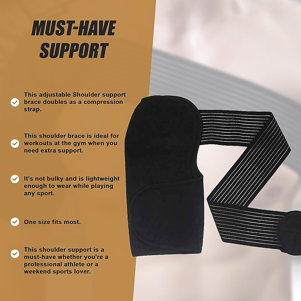 Supports & Braces: Adjustable Shoulder Support Brace Strap Compression Bandage Wrap