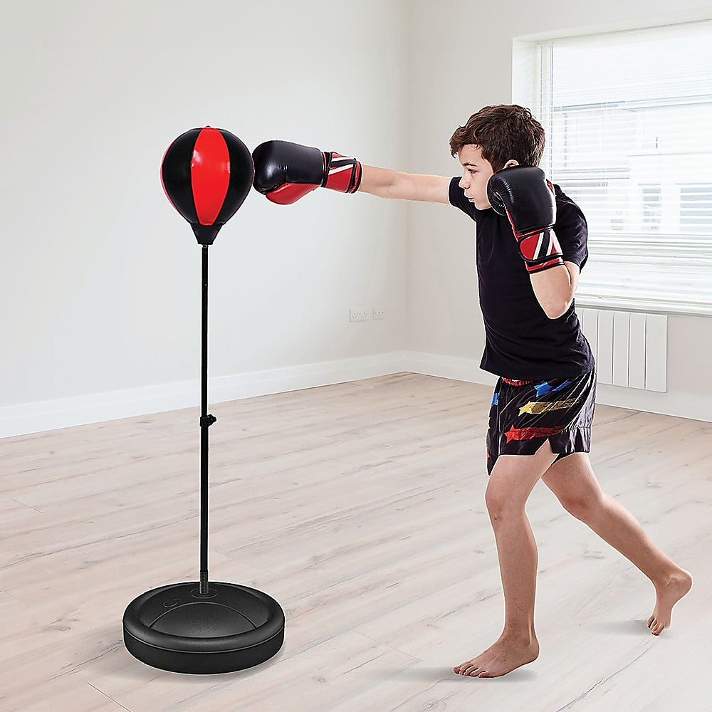Boxing & Martial Arts: Kids Boxing Punching Bag Set  Children’s Training Gloves & Fitness Stand