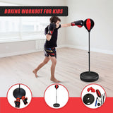 Boxing & Martial Arts: Kids Boxing Punching Bag Set  Children’s Training Gloves & Fitness Stand
