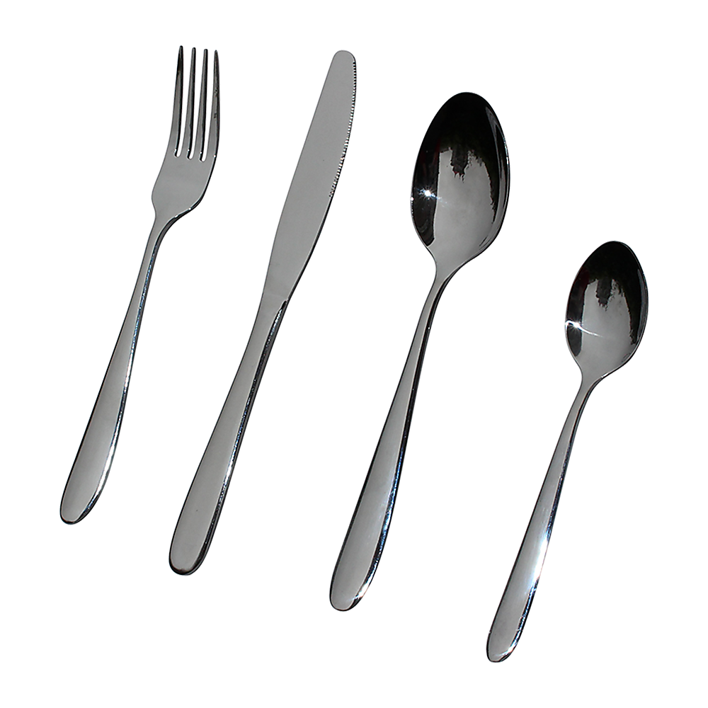 Kitchen Utensils: 32 Piece Stainless Steel Cutlery Set Knives Fork Spoon Teaspoon