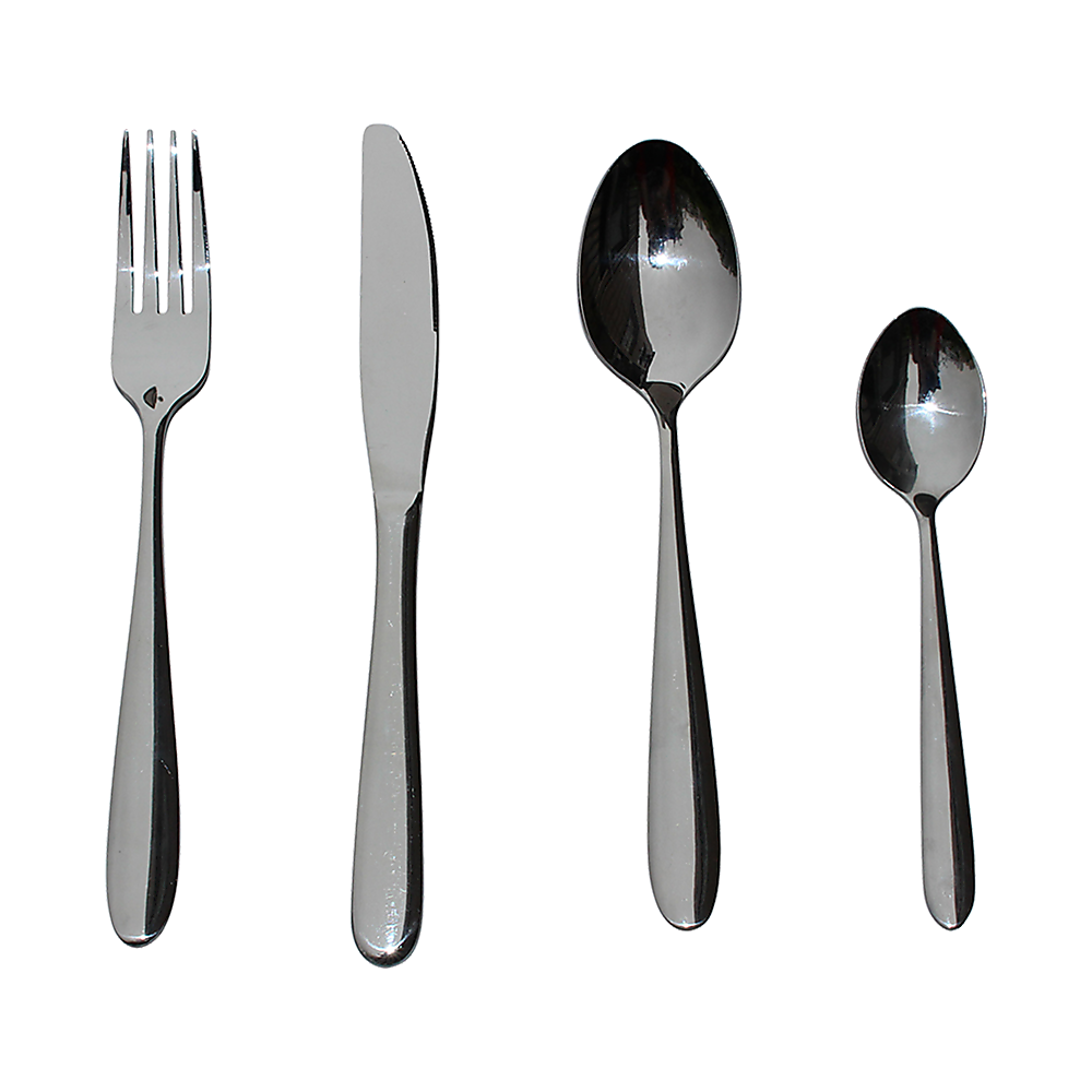 Kitchen Utensils: 32 Piece Stainless Steel Cutlery Set Knives Fork Spoon Teaspoon