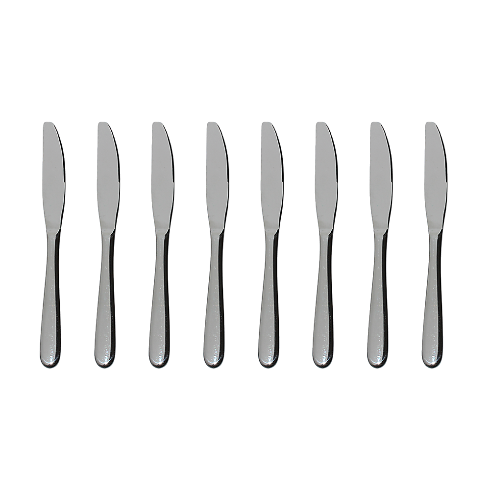 Kitchen Utensils: 32 Piece Stainless Steel Cutlery Set Knives Fork Spoon Teaspoon