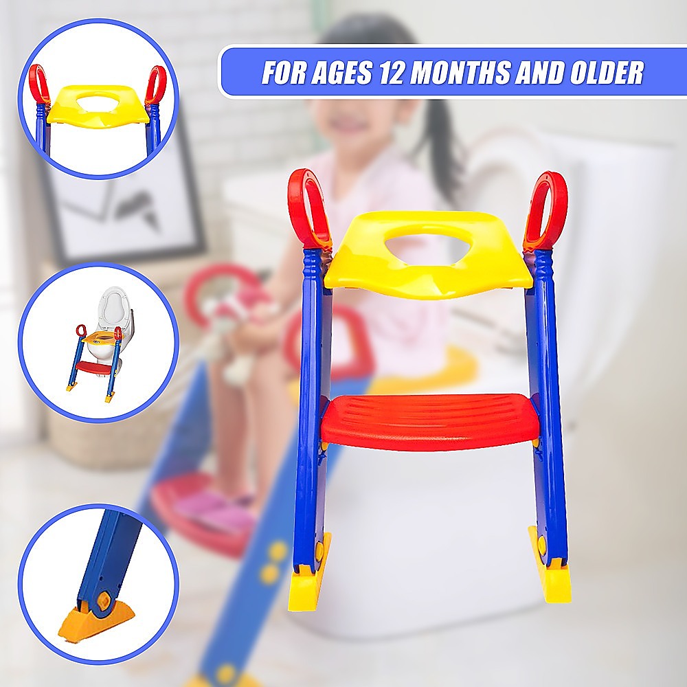 Kid's Tables, Chairs & Seats: Kids Toilet Ladder Toddler Potty Training Seat
