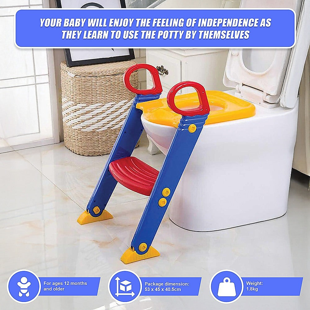 Kid's Tables, Chairs & Seats: Kids Toilet Ladder Toddler Potty Training Seat