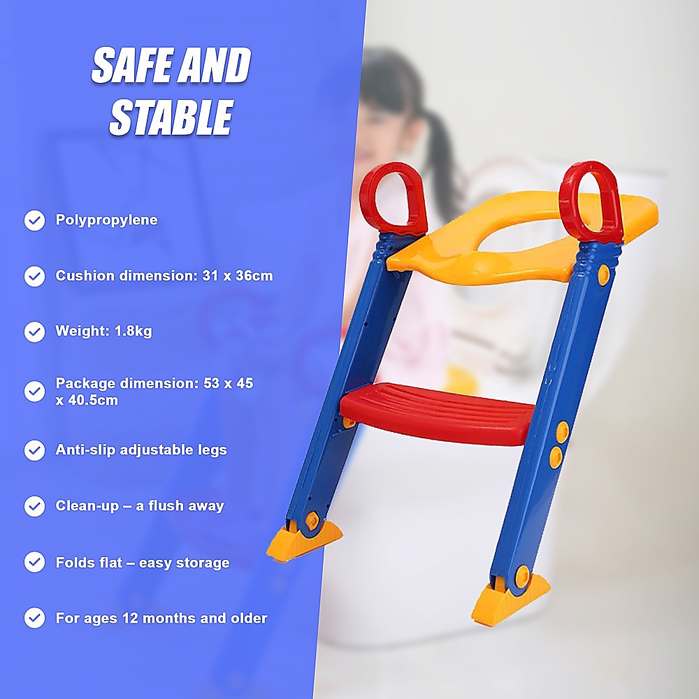 Kid's Tables, Chairs & Seats: Kids Toilet Ladder Toddler Potty Training Seat