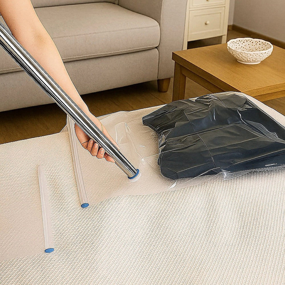 10X Jumbo Vacuum Storage Bags â€“ Space Saver Seal Bags for Clothes, Bedding, Blankets & Travel Organisation