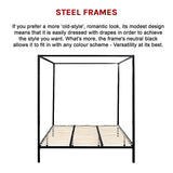 Beds & Bed Frames: 4 Four Poster King Bed Frame