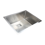 Kitchen Sinks: 550x455mm Handmade 1.5mm Stainless Steel Undermount / Topmount Kitchen Sink with Square Waste