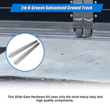 Fence & Gate Accessories: Sliding Gate Hardware Accessories Kit - 2m Track