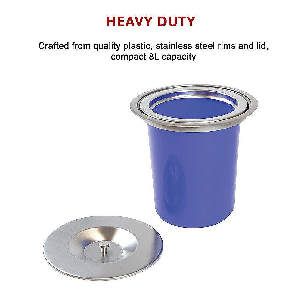 Kitchen Utensils: 8L Concealed Benchtop Bin