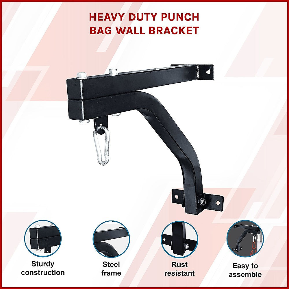 Boxing & Martial Arts: Heavy Duty Punch Bag Wall Bracket  Steel Boxing Bag Holder for Home Gym