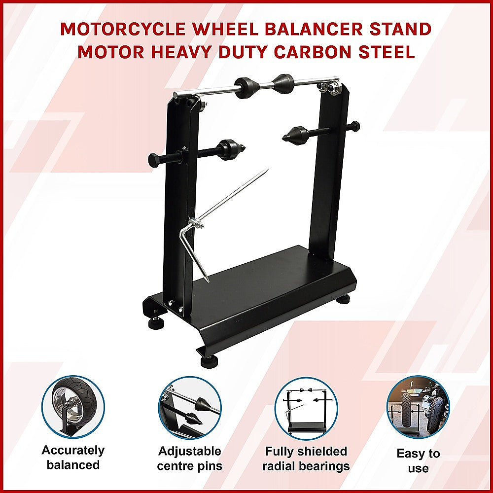 Masonry Tools: Motorcycle Wheel Balancer Stand Motor Heavy Duty Carbon Steel