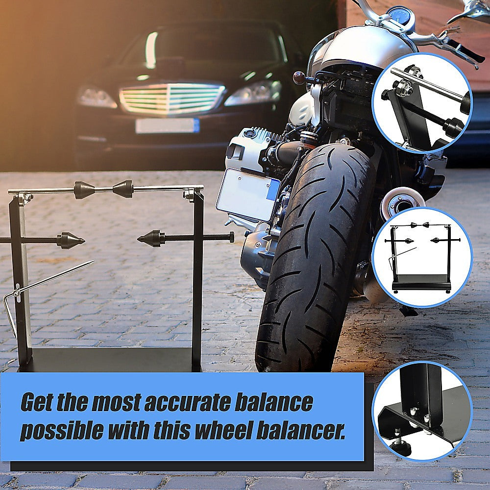 Masonry Tools: Motorcycle Wheel Balancer Stand Motor Heavy Duty Carbon Steel