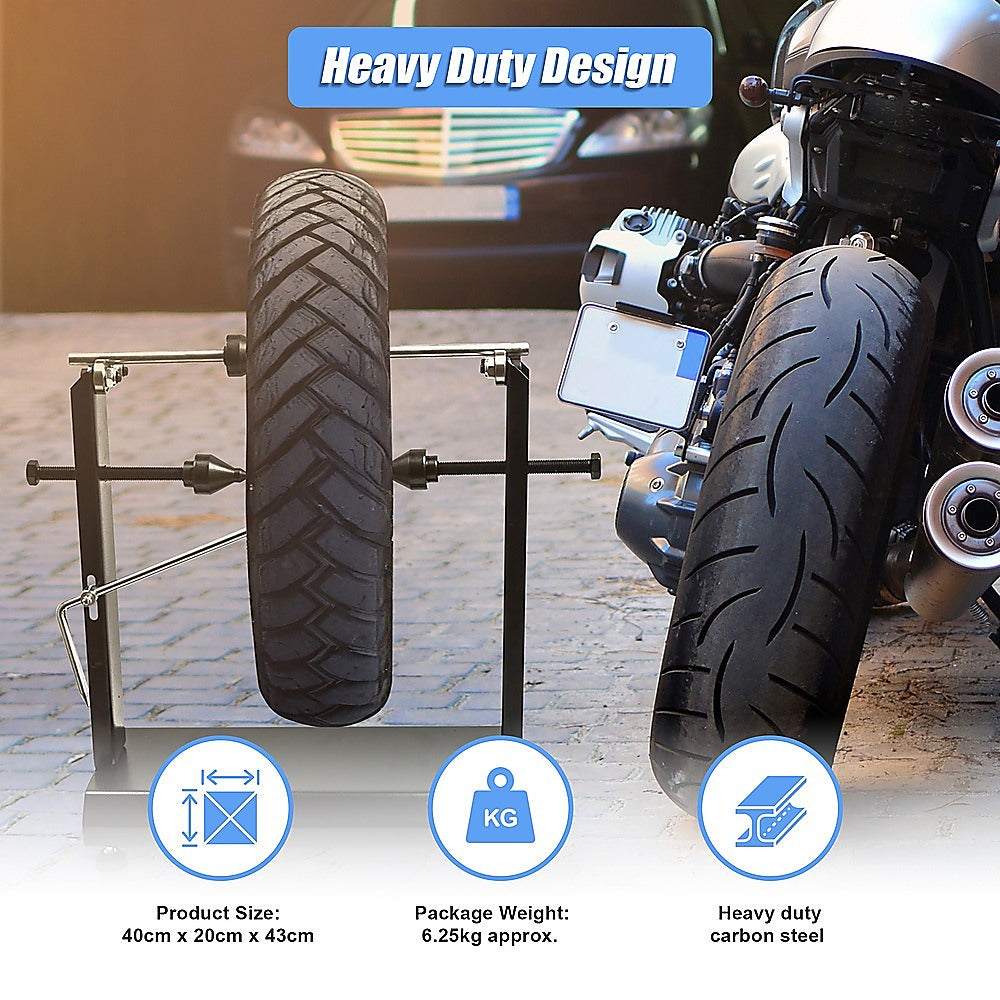 Masonry Tools: Motorcycle Wheel Balancer Stand Motor Heavy Duty Carbon Steel