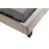 Beds & Bed Frames: King Single Linen Fabric Bed Frame Beige
