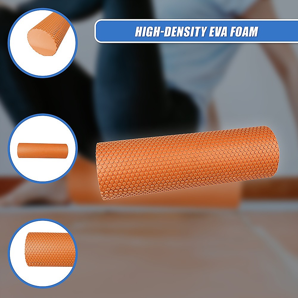 Yoga & Pilates: 45 x 15cm Physio Yoga Pilates Foam Roller