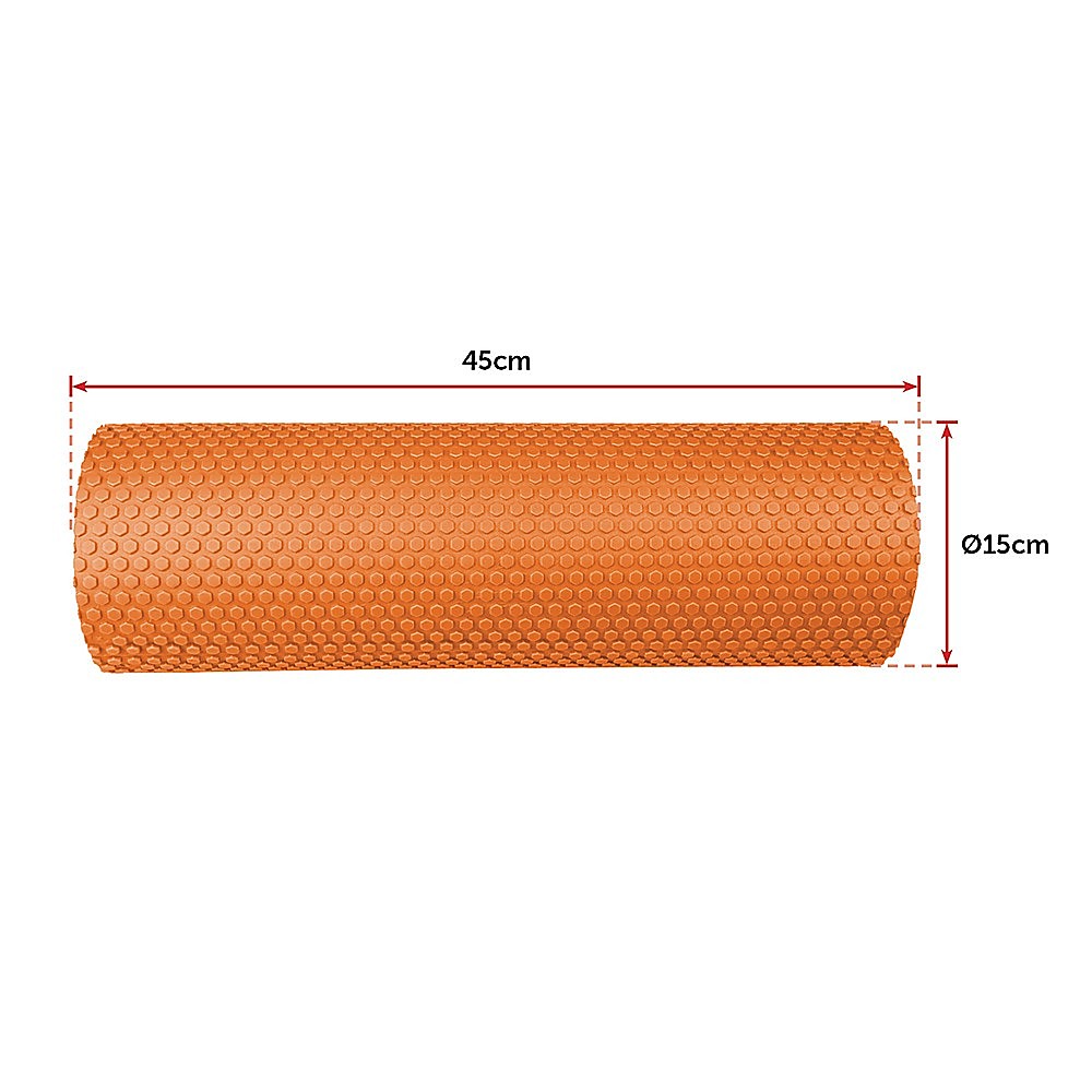 Yoga & Pilates: 45 x 15cm Physio Yoga Pilates Foam Roller