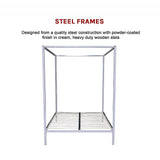 Beds & Bed Frames: 4 Four Poster Queen Bed Frame