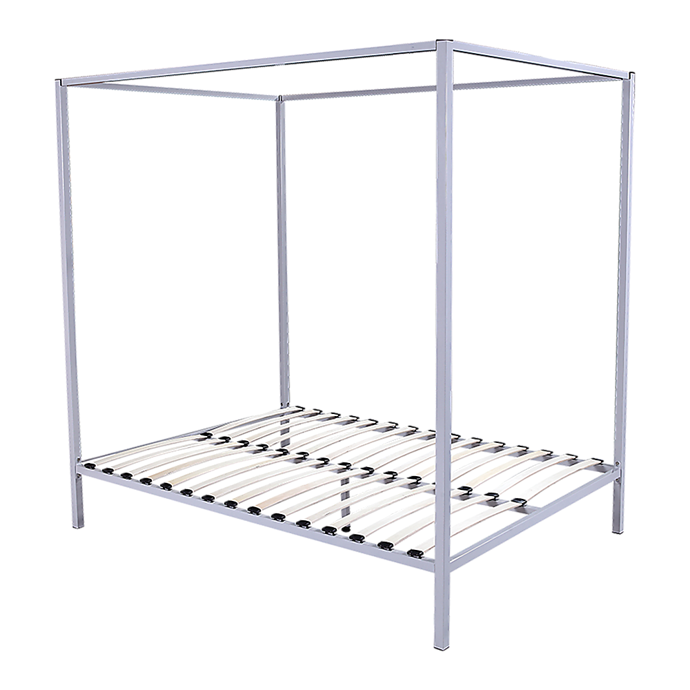 Beds & Bed Frames: 4 Four Poster Queen Bed Frame