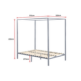 Beds & Bed Frames: 4 Four Poster Queen Bed Frame