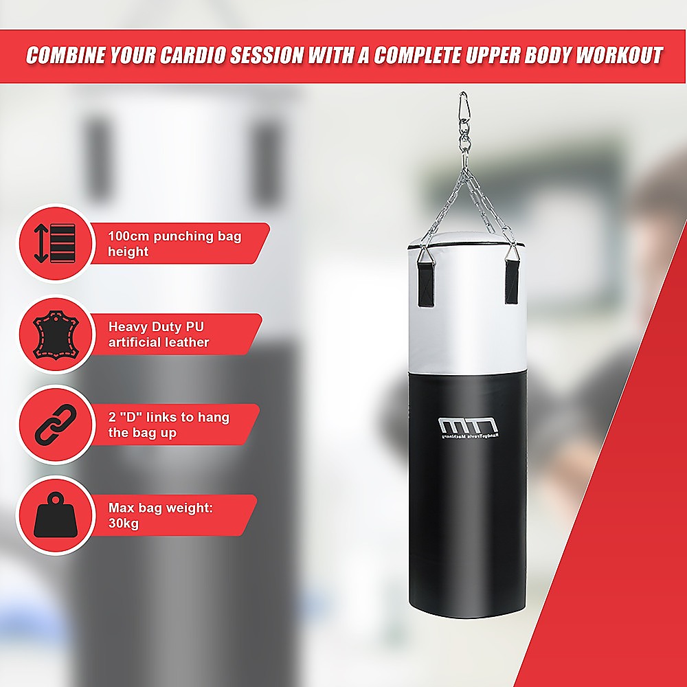 Boxing & Martial Arts: 30kg Heavy Duty Boxing Punching Bag Solid Filled