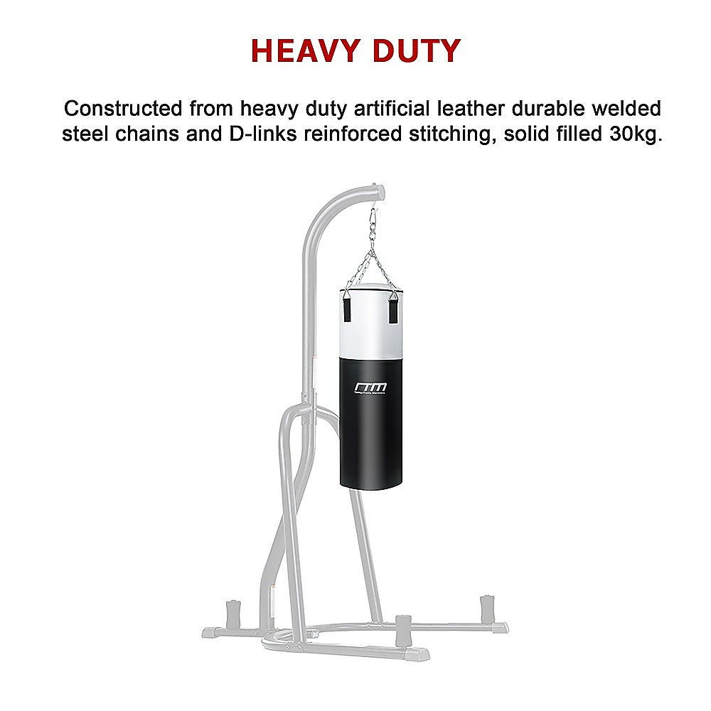 Boxing & Martial Arts: 30kg Heavy Duty Boxing Punching Bag Solid Filled