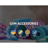 Gym Equipment & Accessories: Birch Wood Gymnastic Rings with Adjustable Straps  Strength & Calisthenics Training