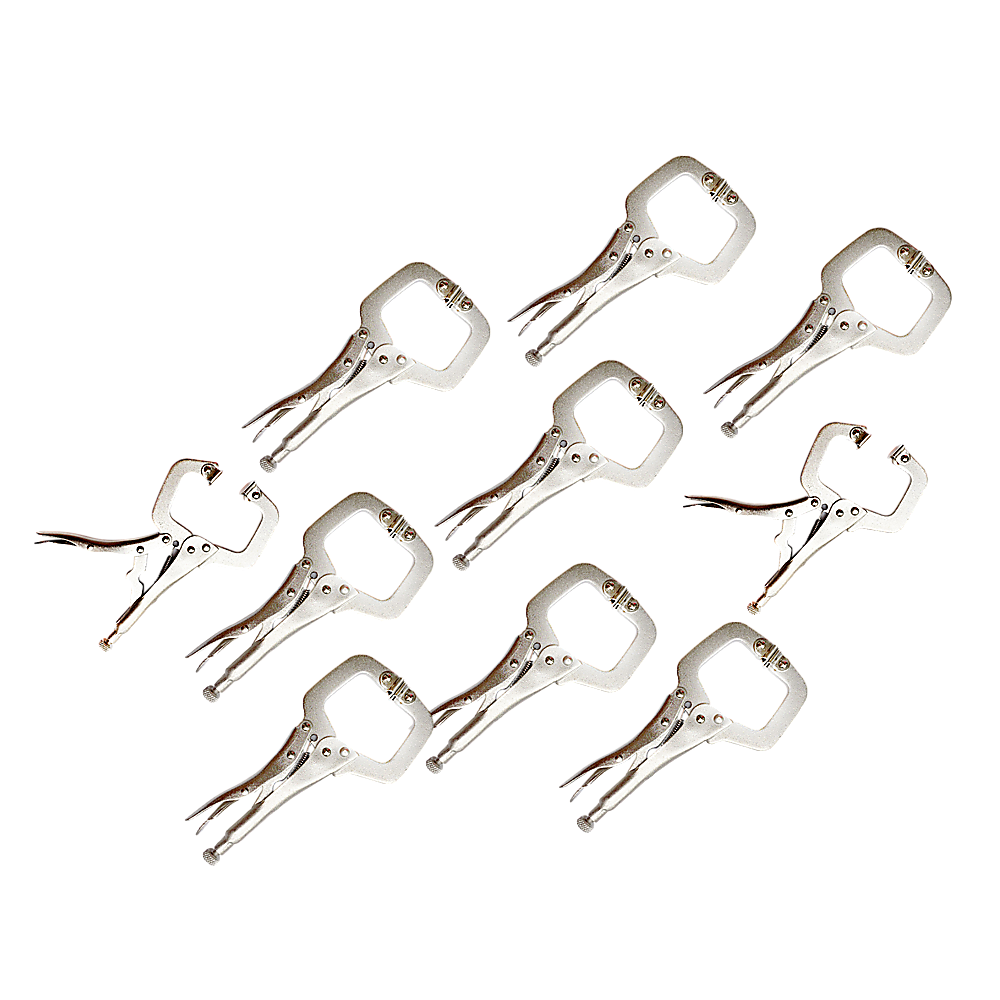Masonry Tools: 10pc Heavy Duty Steel C-Clamps 6" Mig Welding Locking Plier Vice Grip